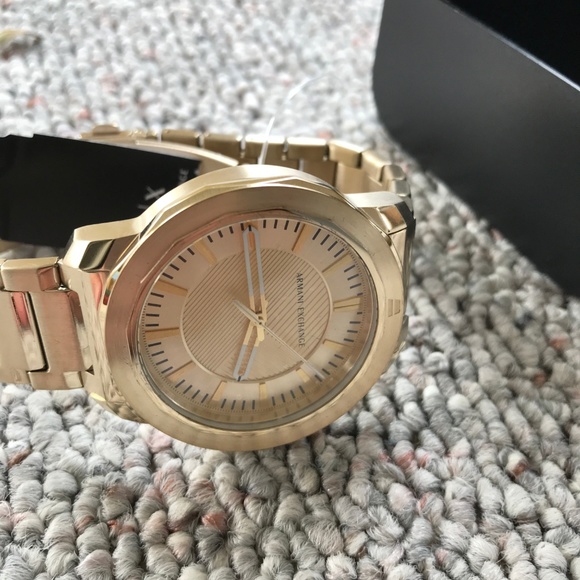 Armani Exchange Men's Ryder Gold Plated 45mm Watch - Picture 5 of 8